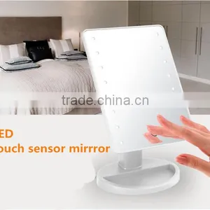Touch Sensor Battery Operated Table Mirror With LED Light thumbnail-4