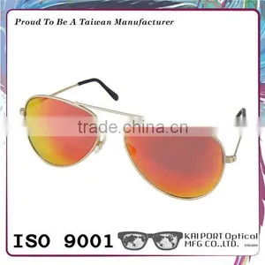 High Quality Mirror Aviator Metal Material Sunglasses thumbnail-2