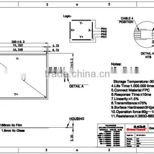 12.1inch 12.1'' Resistive Touch Panel, 4wire Touch Screen With USB Controller thumbnail-5
