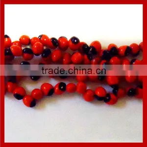 Rosary Beads, Baby Huayruru Beads, Natural Beads, Ecological Jewelry Making Beads thumbnail-1
