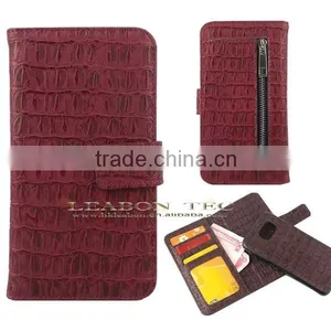 New Design Factory Supplier 2 in 1 Detachable Wallet Leather Case for Samsung S6, Back Case Cover, Mobile Phone Case thumbnail-2