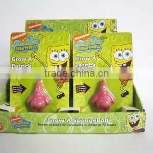 Magic Spongebob Growing Sponge Toys in Water Growing Patrick Toy Patrick Star for Baby Fun Magic Growing Sponge thumbnail-1
