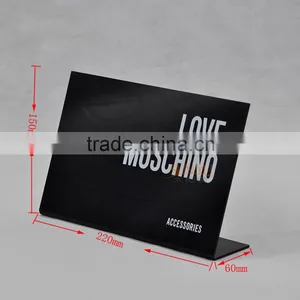 China Custom Black Acrylic White Printing Sign Holder thumbnail-6
