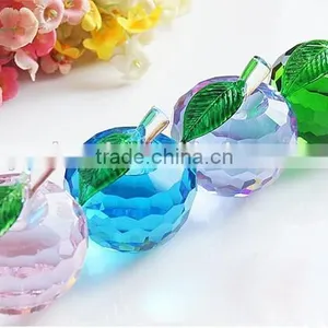 2014 New Arrival X'mas Gift Apple Crystal Decoration for X'mas Gift ,wedding,exhibiton thumbnail-3