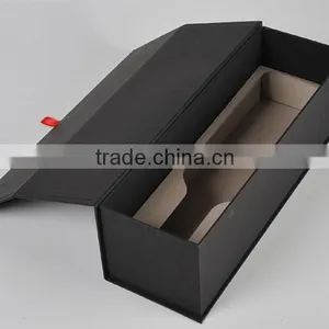 Matt Black Cardboard Wine Paper Box thumbnail-5