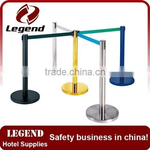 Hotel Queue Barrier Chrome Banner Barrier Stanchions thumbnail-5