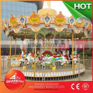 Joyful! Luxury Amusement Park Rides Merry go Round Playground Equipment thumbnail-1