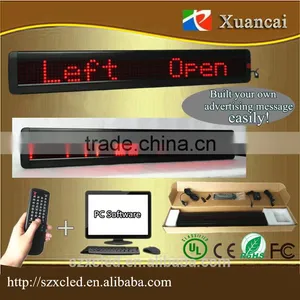 Promotion! M500N-780R(P7.62-7x80Red) 5VDC100-240V AC Use Programmable Led Moving Message Display Scrolling Text Sign Panel Board Quality Choice thumbnail-3