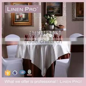 LinenPro Cocktail Table Cloth With Fringe, Beer Pong Table Cloth thumbnail-3