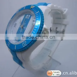 2013 Fashion Two Tone Silicon Watch thumbnail-1