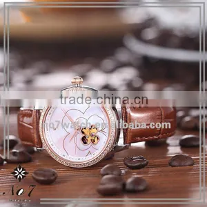 3-hand Transparent Back Ladies Flower Mechanical Watch thumbnail-3