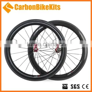 Toray T700 CW60C 60mm Clincher Full Carbon Fiber Wheels Bike Road 700c thumbnail-1