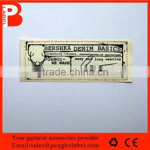 High Quality Recyled Cotton Garment Printed Label thumbnail-6