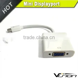 Gold Palted Mini Display Port to VGA Convert Dongle in White thumbnail-5