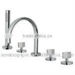Amico Deck Mounted Five Hole Bathroom Bathtub Shower Faucet thumbnail-1