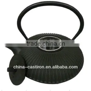 Cast Iron Tea Pot With Stainless Steel Strainer thumbnail-1