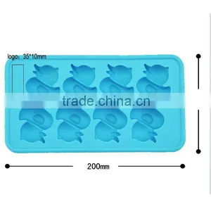 100% Food Grade Silicone Duck Animal Shape Ice Cube Tray thumbnail-4