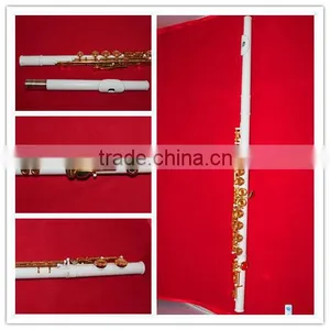 White Lacquer Phosphor Copper Flute thumbnail-1