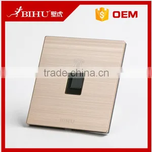 BIHU Brand Aluminium Brushed Computer Wall Socket Rj11 Outlet Plug thumbnail-1