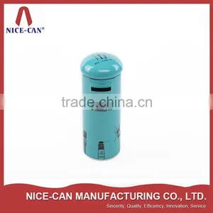 Customized Printing Coin Bank Tins, Money Coin Storage Tin Box thumbnail-1