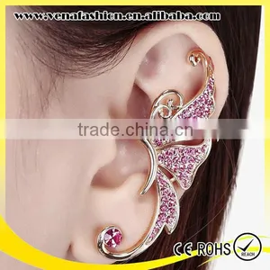 Instock Butterfly Design Cheap no Piercing Animal Ear Cuff thumbnail-1
