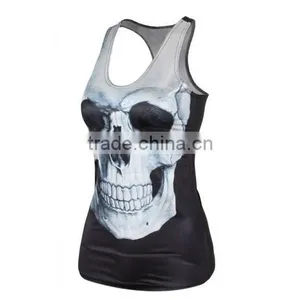 New Womens Tiger Covered Vibrant Native Tribal 3D Print Basketball Vest thumbnail-2