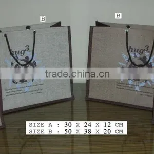 Recyclable Jute Customized Promotional Bag thumbnail-1