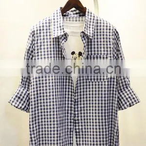 Ladies Plaid Casual Shirt thumbnail-3