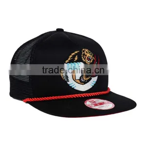 Wholesale Customised Cheap 6 Panel Snapback Mesh Trucker Cap thumbnail-2