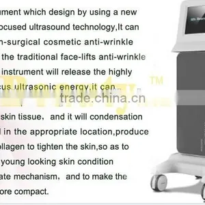 2015 Professional Portable HIFU High Intensity Focused Ultrasound HIFU With 3 Tips for Wrinkle Removal thumbnail-3
