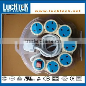 6 WAY UK TYPE SNAKE POWER STRIP thumbnail-1