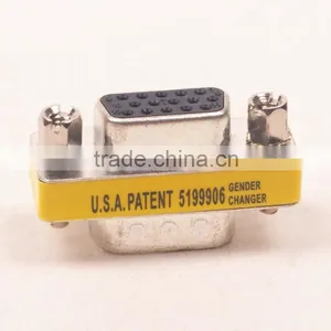 15 Pin HD SVGA VGA Female to Female Adapter Connector thumbnail-2
