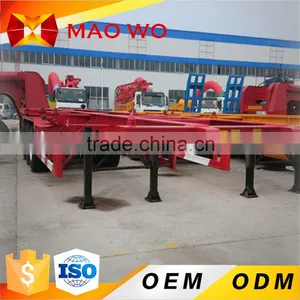MAOWO Low Price 40ft 3Axle Skeleton Semi Trailer For Hot Sale thumbnail-4