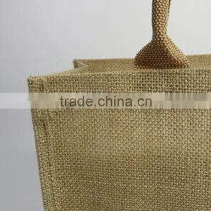 Giveaway Cheap Logo Customized Cotton Jute Bag Jute Shopping Bag thumbnail-3