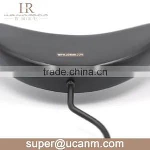 HRW-86I0B Luxury Lotus Wooden Clothes Coat Hanger Balck Finish thumbnail-4