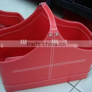 Excellent Quality Professional Leather Outdoor Storage Basket thumbnail-4