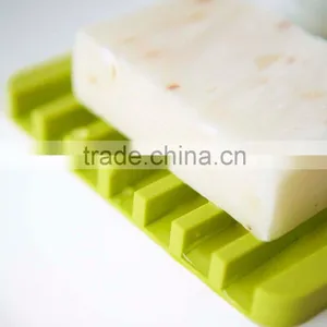 Unbreakable Colorful Bathroom Washable Silicone Soap Holder Drying Tray Soap Saver thumbnail-6