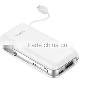 U902 Built in Cables Custom Logo High Quality Lithium Battery 5200mAh Power Bank for Phones and Tablets thumbnail-5