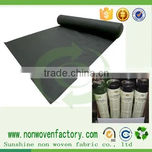 Black Nonwoven Spunbond Weed Garden Black Weed Control Fabric thumbnail-5