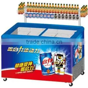 200L-650L Commercial Flat Glass Door Chest Display Freezer thumbnail-1