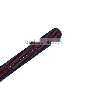 20mm Stripe 1 Piece Nato Strap Pvd Black Hardware thumbnail-6