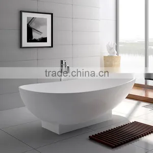 New Product Hotel Bathroom Project Artificial Stone Bathtubs, Freestanding Bathtub,acrylic Solid Surface Bathtub thumbnail-2