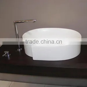 Factory Hot Sales ,Stone Resin Wash Basin,Artificial Stone Bathroom Washing Basin,Solid Surface Wall Hung Wash Basins thumbnail-4