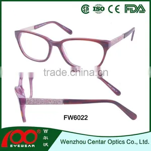 Hotsale Acetate With Metal Spring Hinge Temple Spectacle Frames Eyeglasses thumbnail-2