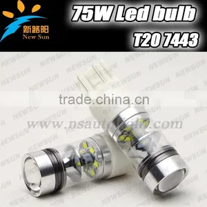 75W High Power T20 7443 Led Auto Brake Stop Light Red, 12V 24V DC T20 Led Bulb Tail Parking Lamps in Auto Lighting System thumbnail-1