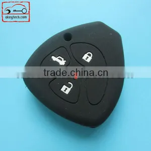 Okeytech Silicone Key Cover Toyota Camry 4 Buttons Silicone Key Cover for Silicone Car Key Cover thumbnail-1