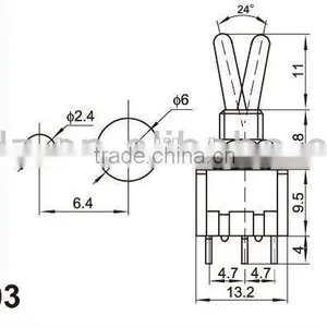 Sub Miniature Rocker Switch,15A 250V Different Types of Guitar Rocker Switches thumbnail-3