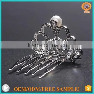 2016 Latest Fashion Freshwater Pearl Crown Jewelry Hair Accessories thumbnail-3