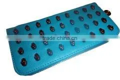 Red Wallet With Skull Studs PANA0000128 thumbnail-1