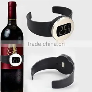 LCD Electron Red Wine Bottle Digital Thermometer Temperature Meter / Digital Red Wine Bottle Thermometer thumbnail-1